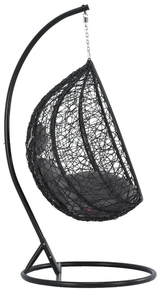 Тъмносив висящ фотьойл от изкуствен ратан Noela - Bonami Selection