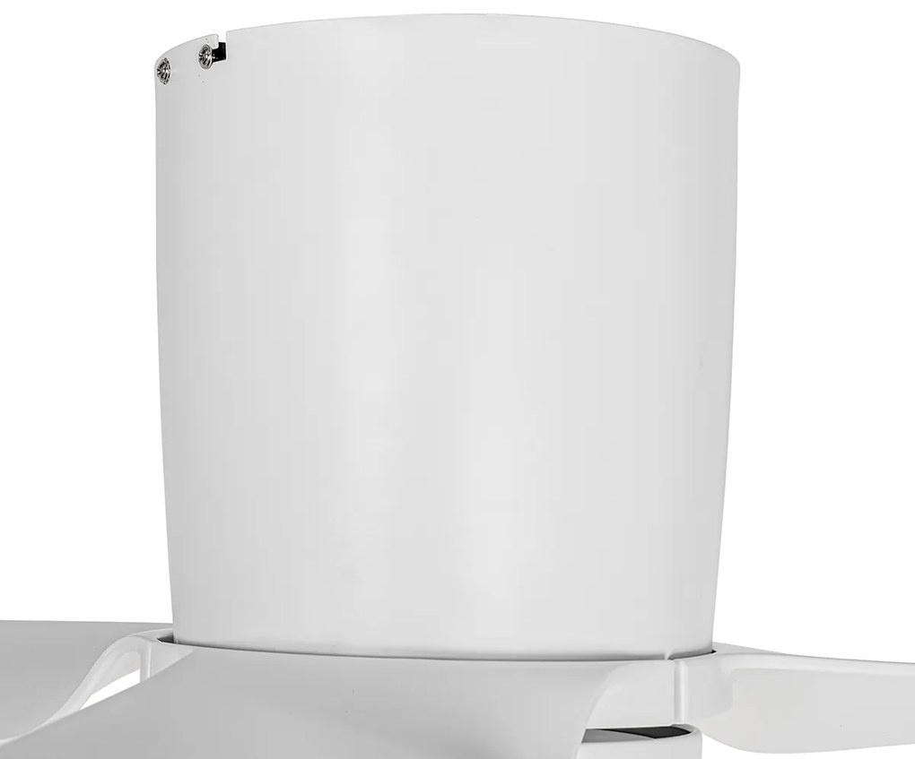 Вентилатор за таван бял 123 см вкл. LED димируем с дистанционно управление - Patty