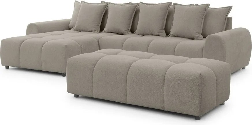 Кафяво-сива табуретка Albane – Ropez