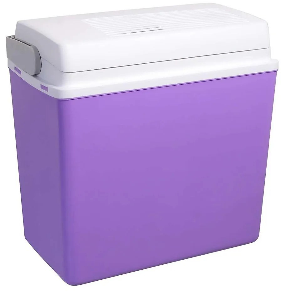 Преносима хладилна кутия 23л 55W/12V/230V лилава/бяла