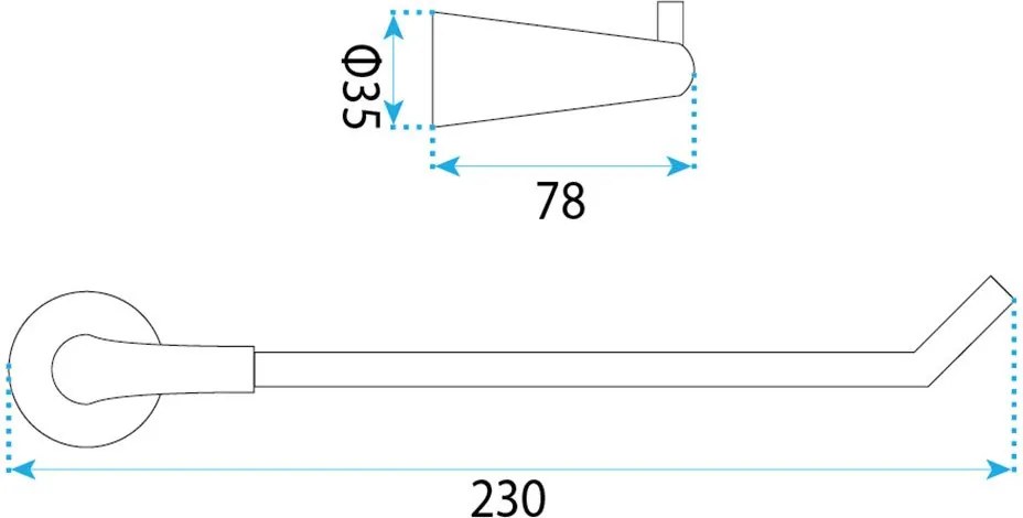 Поставка за тоалетна хартия 16205 VIBE Brush Gold