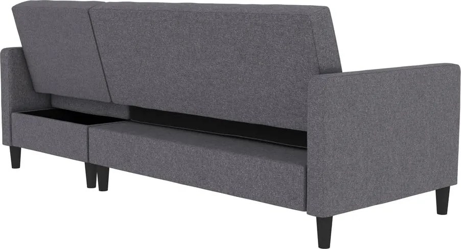 Сив сгъваем ъглов диван Celine – Støraa