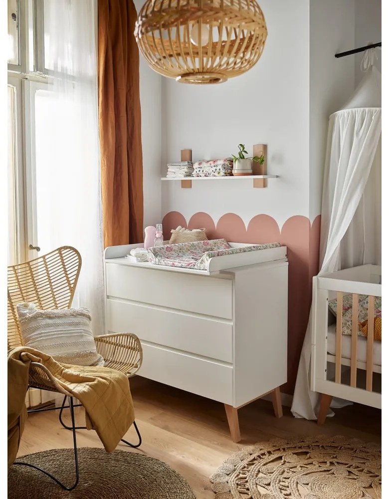 Бял детски скрин , 100 x 92 cm Swing - Pinio