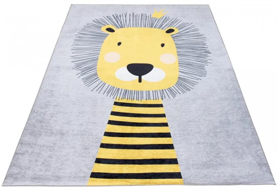 Детски килим със симпатичен мотив на лъвче Ширина: 120 см | Дължина: 170 см