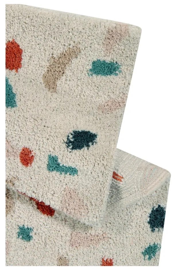 Кремав ръчно изработен памучен килим подходящ за пране 140x200 cm Terrazzo Marble – Lorena Canals