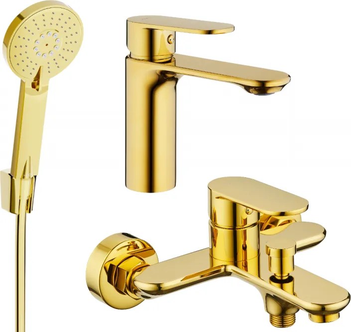 Mexen Milo R40 комплект за вана, златист - 71303R40-50