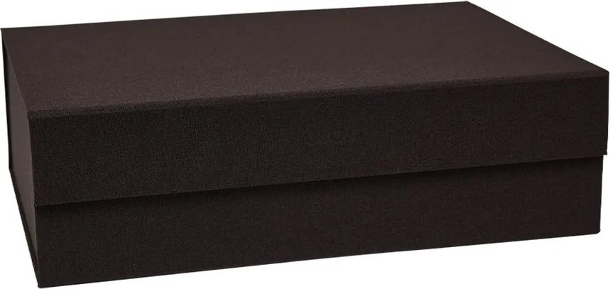 Тъмнокафява картонена кутия за съхранение с капак 45x33x15 cm Hako – OYOY Living Design