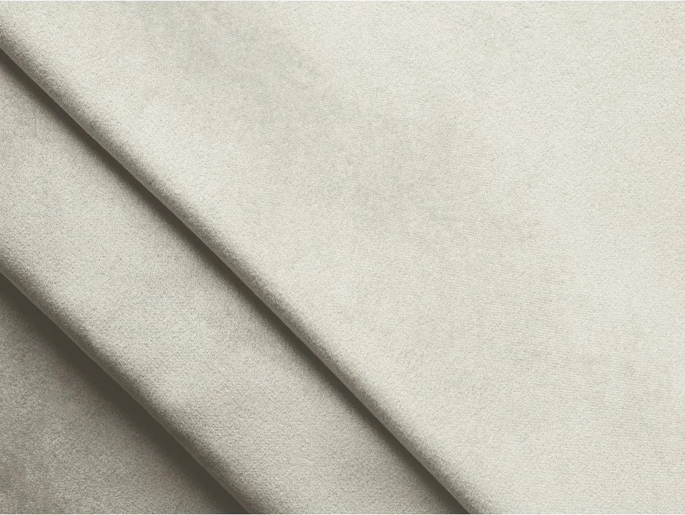 Кремав кадифен сгъваем/с място за съхранение ъглов диван (ляв ъгъл) Kalena – Makamii