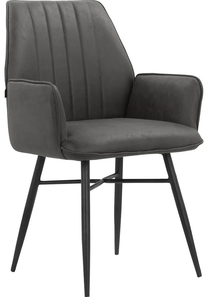 Антрацит трапезни столове в комплект от 2 бр. Anzo – Støraa