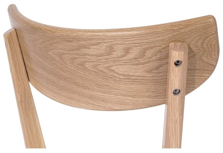 Дъбов трапезен стол с бяла седалка Arch - Bonami Essentials