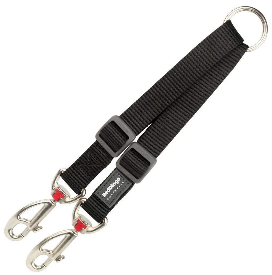 2 Dog Leash Coupler Red Dingo, 2 x 25-34 cm