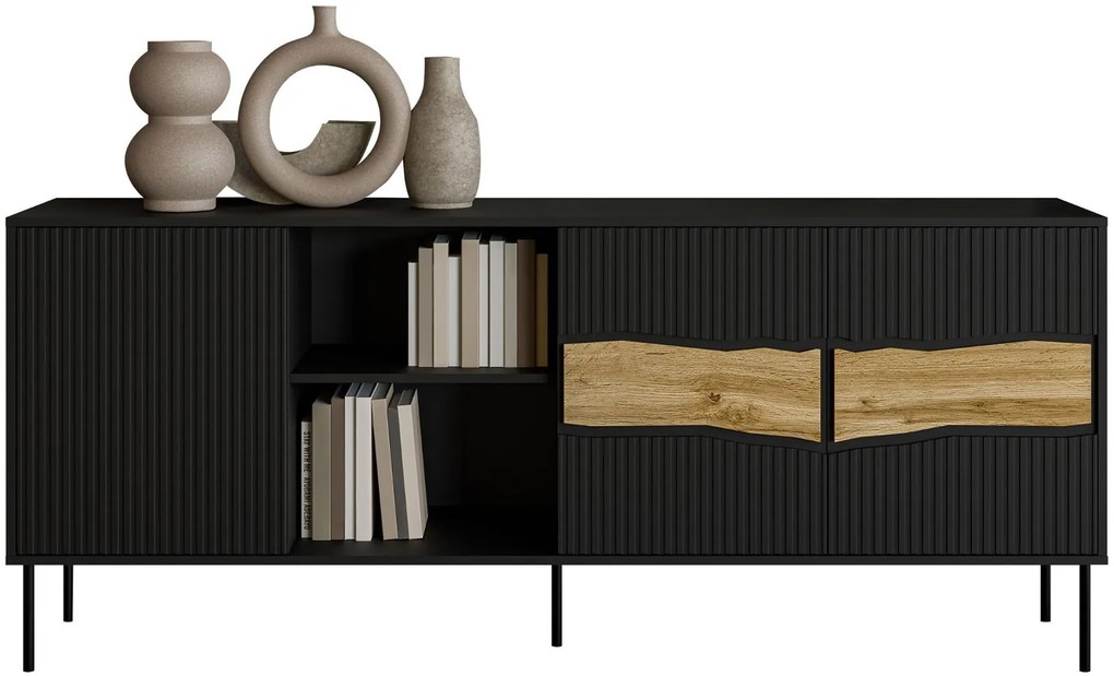 Буфет Inserto 190 3D1W-Черно