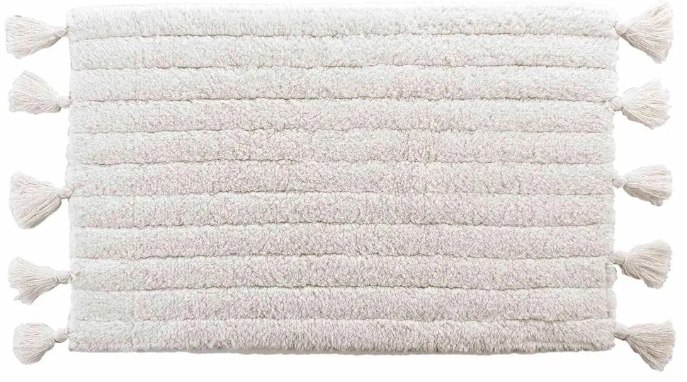 Бял килим за баня 50x80 cm Minatis – douceur d'intérieur