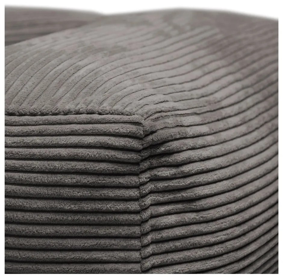 Пуф от рипсено кадифе в тухлен цвят MooG – SLOWDOWN