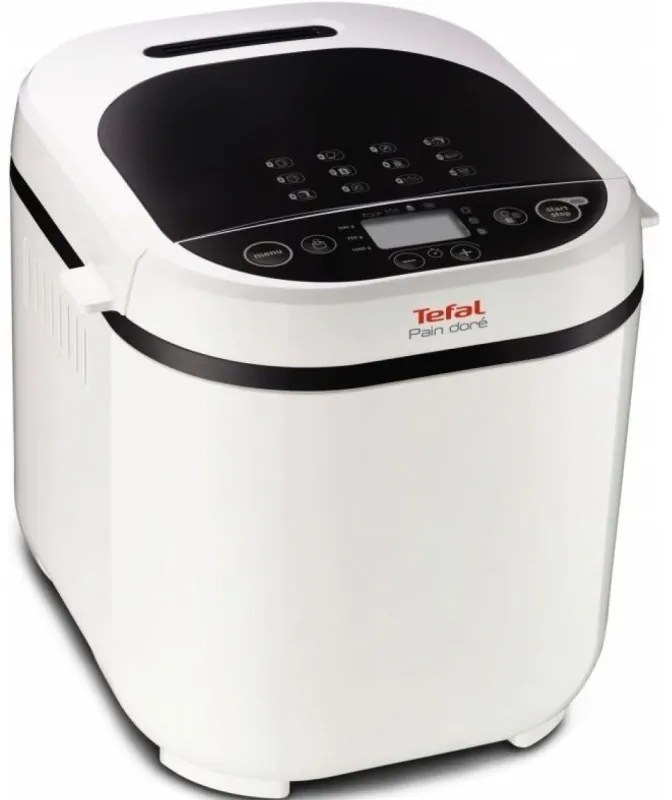 Хлебопекарна Tefal Pain Dorе PF210138, 700W, 1000/750/500 гр., 3 степени на изпичане, 12 Програми, Бял