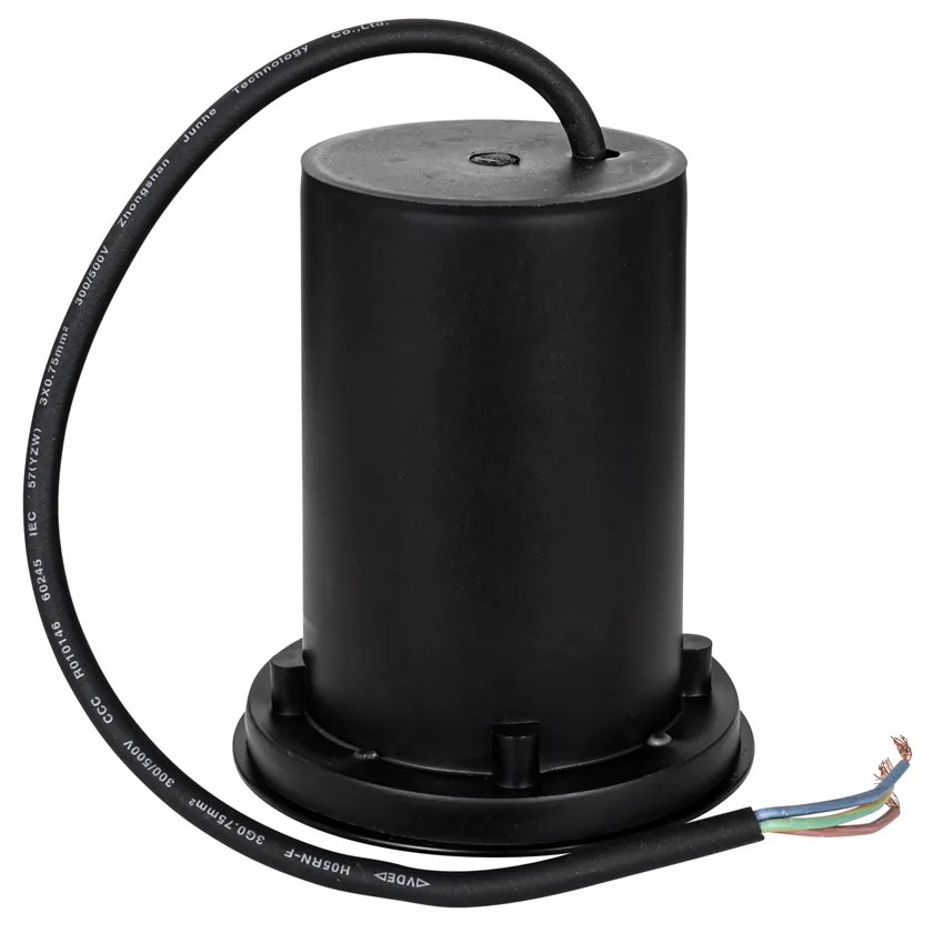 Комплект от 6 модерни външни наземни прожектори черни 35 мм регулируеми IP65 - Delux