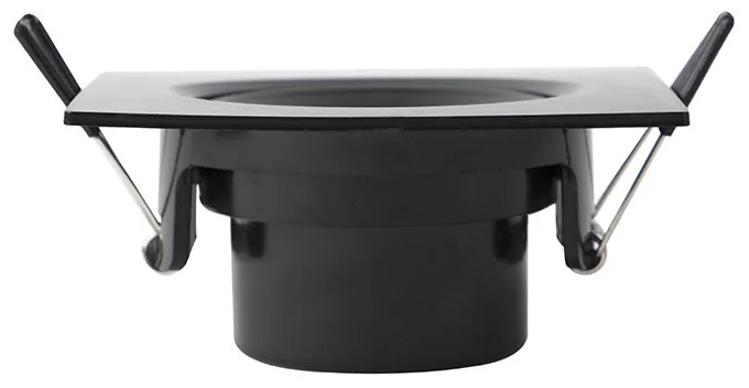 Комплект от 3 вградени прожектора черни с LED 3-степенен димер - Miu