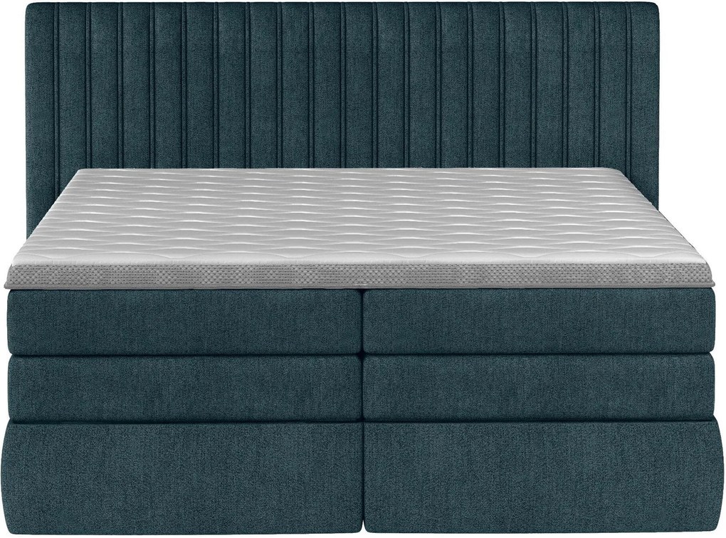 Тапицирано легло Melantha С матрак и протекор-180 x 200-Petrol