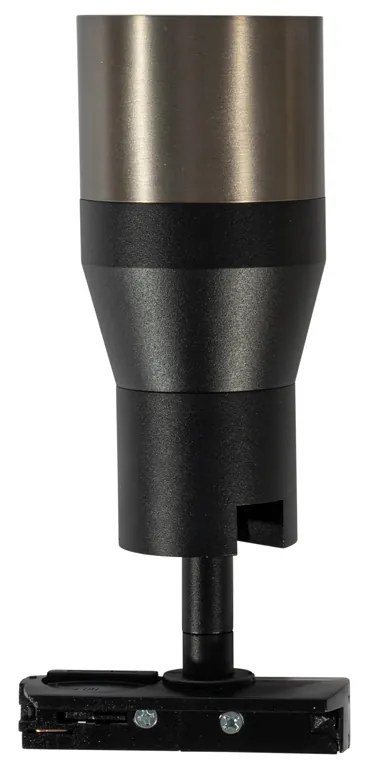 Модерен прожектор черен с гюней метал за 1-фазова релсова система GU10 50mm - Iconic Kohua