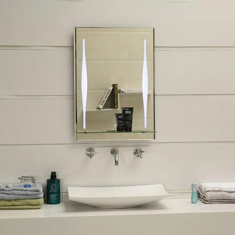 LED огледало за баня с нагревател, 50x70см, Inter Ceramic, ICP 1595