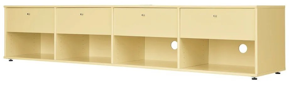 Светложълта маса за телевизор 214x45 cm Mistral – Hammel Furniture