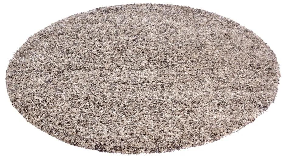 Бежов кръгъл килим ø 120 cm Shag - Hanse Home