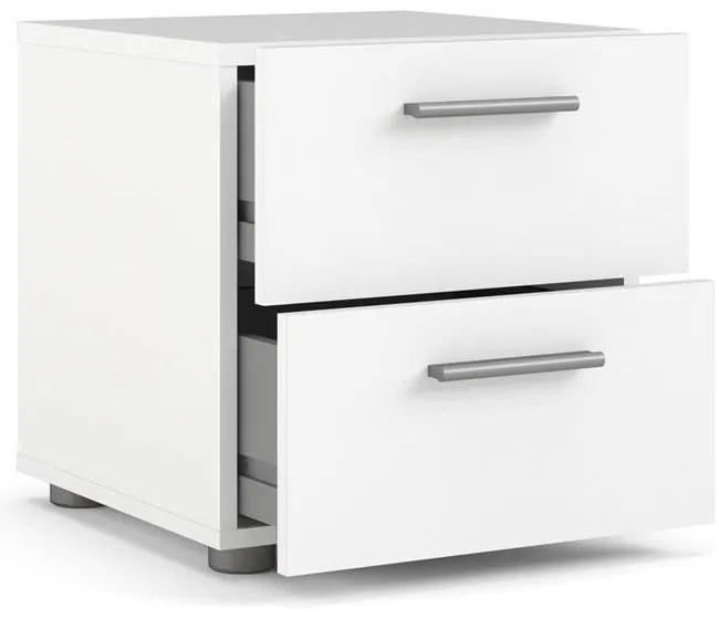 Бяло нощно шкафче Pepe - Tvilum