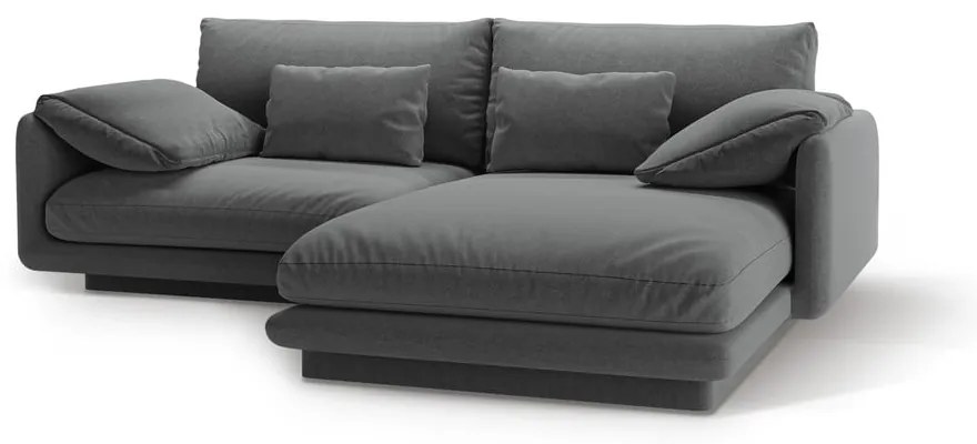 Тъмносив ъглов диван (десен ъгъл) Torino – Micadoni Home