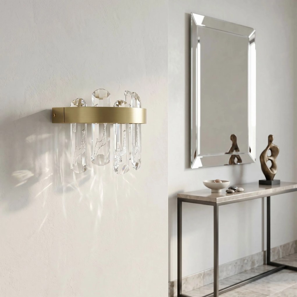 LED стенен аплик SWE075-W Brushed Gold