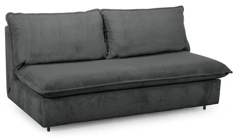 Тъмносив разтегателен диван от рипсено кадифе 184 cm Isadora – Bobochic Paris