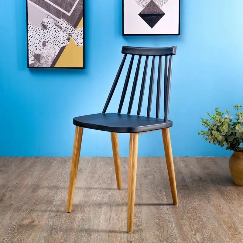 Кухненски стол Nolan-черен (4) парчета