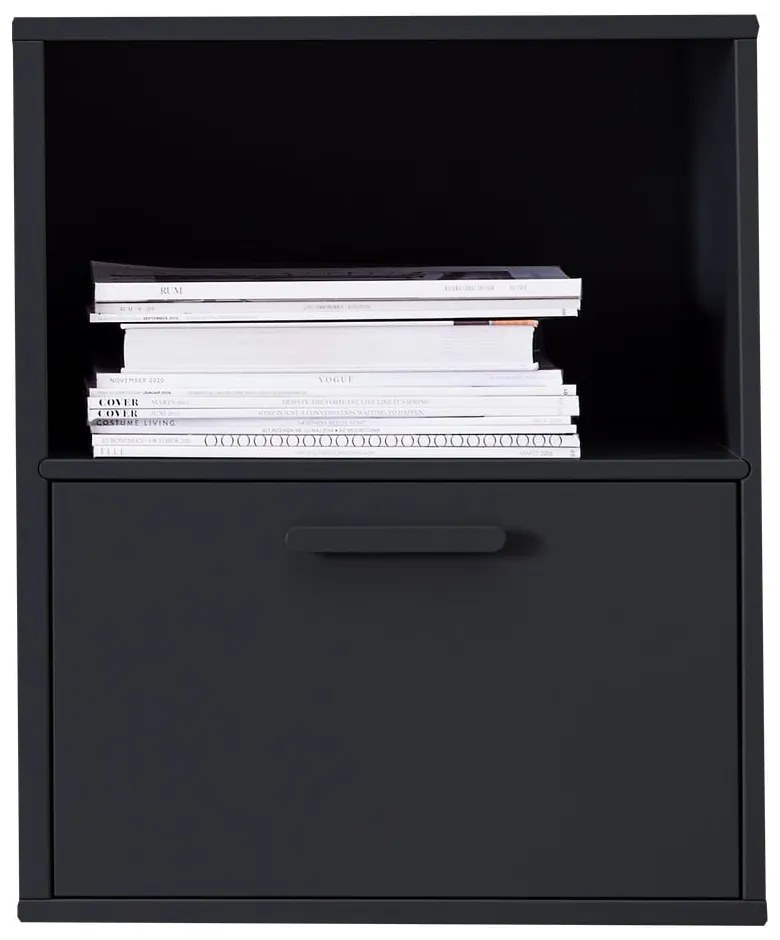 Черно стенно нощно шкафче от Hammel Keep - Hammel Furniture