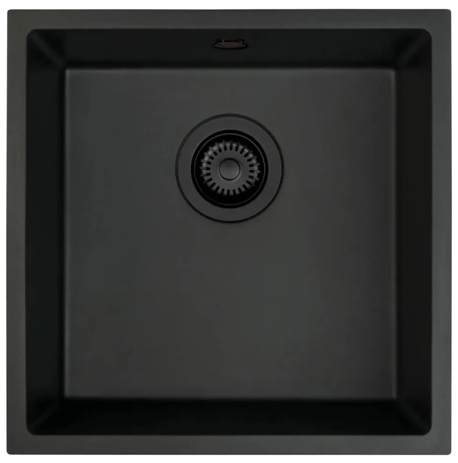 Deante ZQA_N10A - Кухненска мивка CORDA 44x44 см гранит/черен