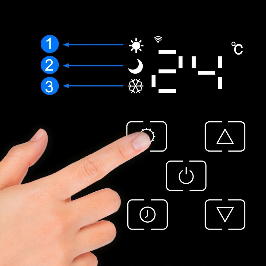 Електрически стъклен конвекторен нагревател MALTEC CH7000DWB