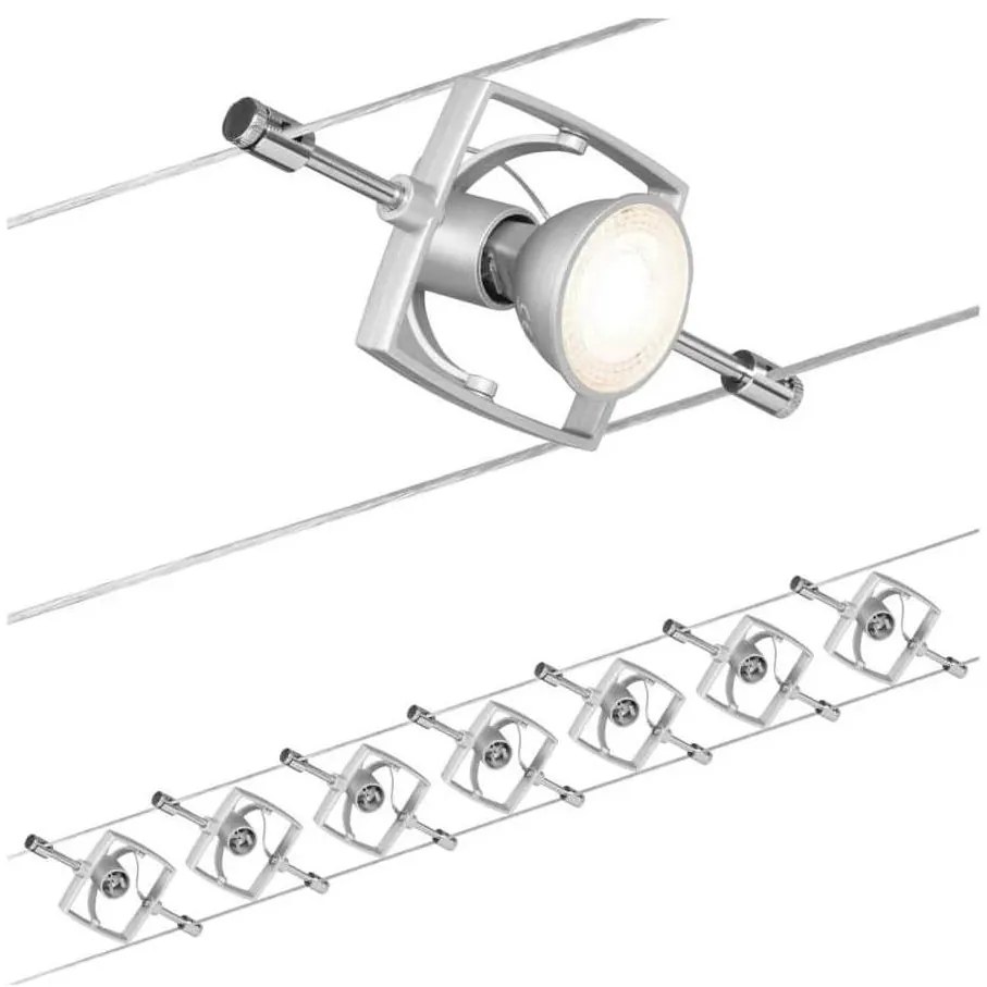 Paulmann 94152 - К-кт 7xGU5,3/10W Спот MAC 230V хром