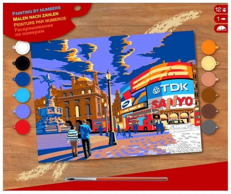 KSG Crafts - Рисуване по номера - голям  размер "Лондон Пикадили"