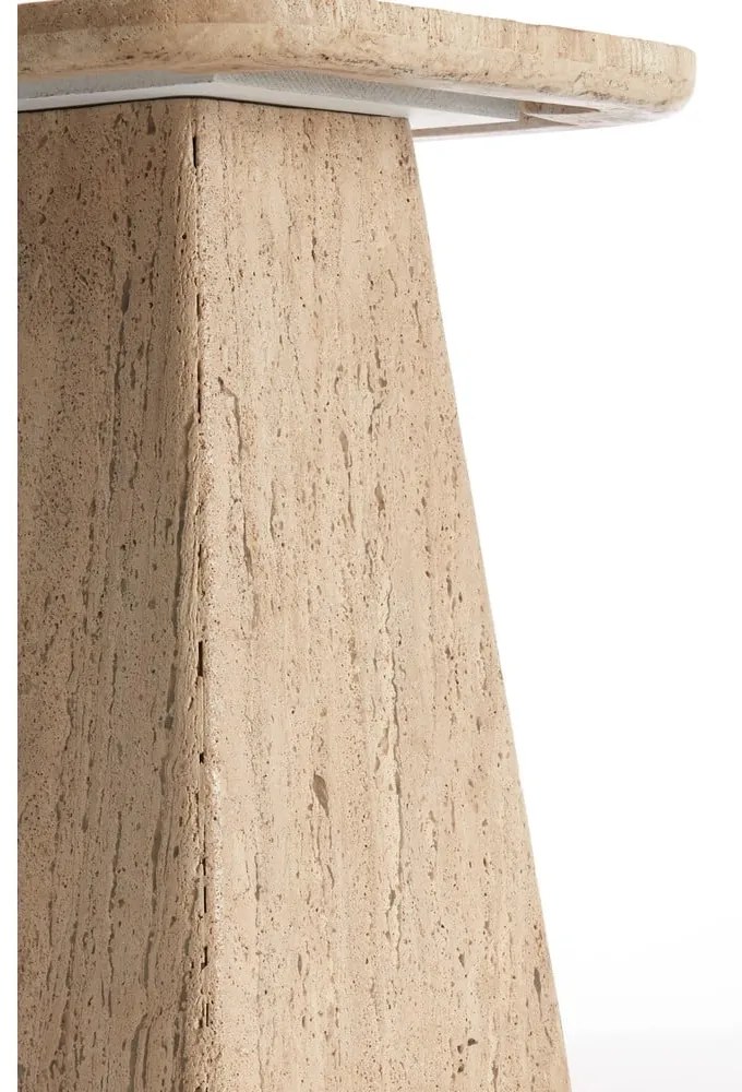 Странична масичка с скаменен плот за маса 40x40 cm Kepami – Light &amp; Living