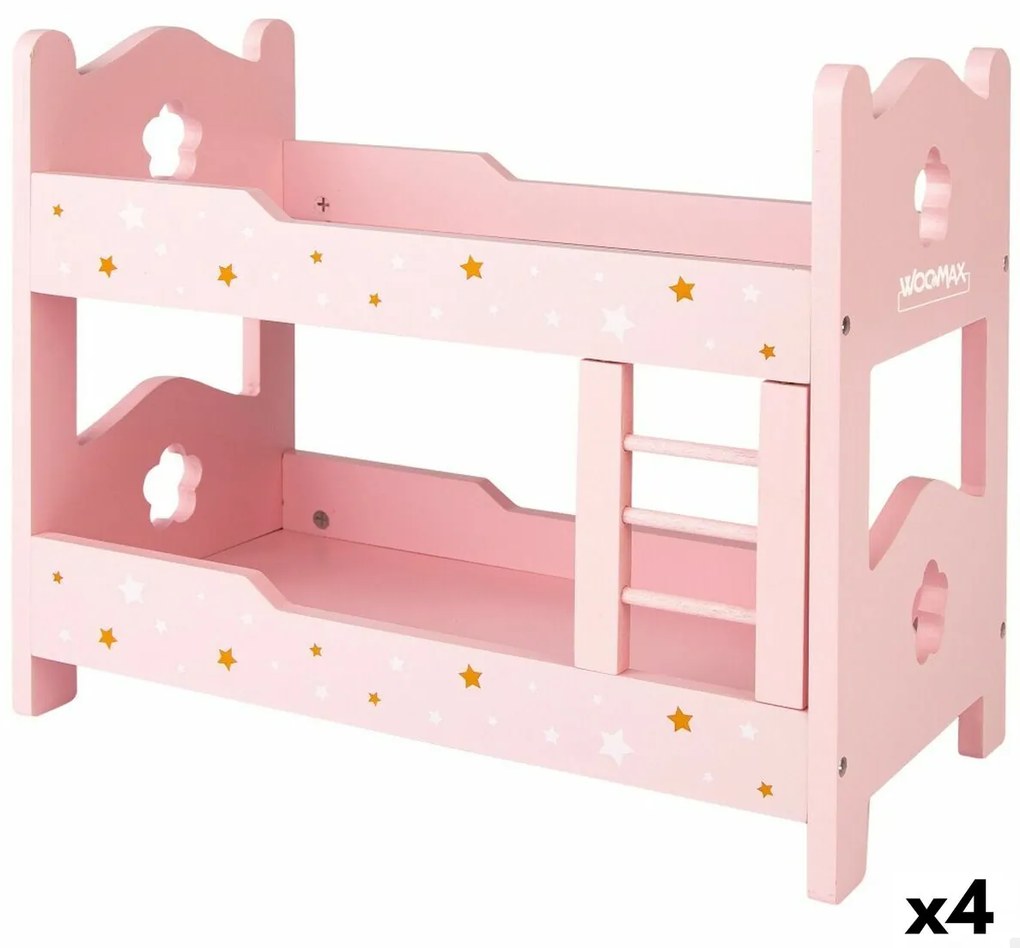 Двуетажно легло Woomax Розов 31 x 26 x 16 cm 4 броя
