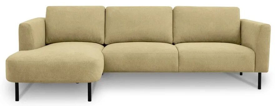 Ъглов диван в цвят жълта охра (ляв ъгъл) Hero – Scandic