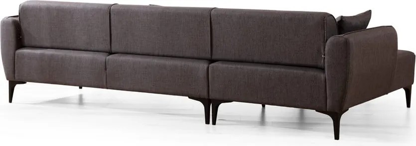 Тъмно сив ъглов диван , ляв ъгъл Belissimo – Balcab Home