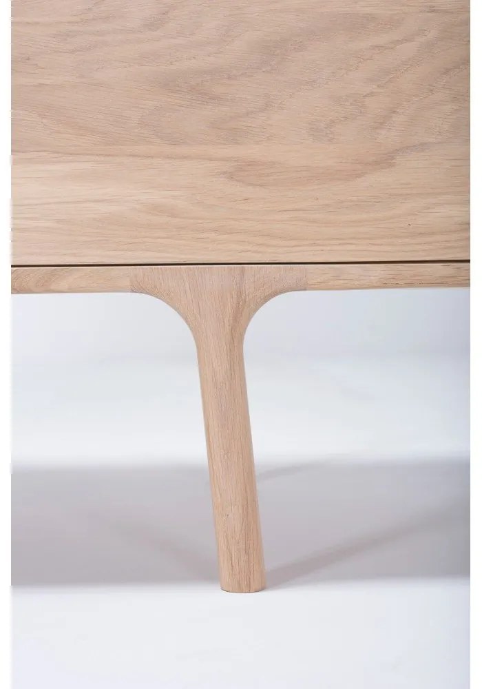 ТВ скрин от масивна дъбова дървесина Естествено Fawn - Gazzda