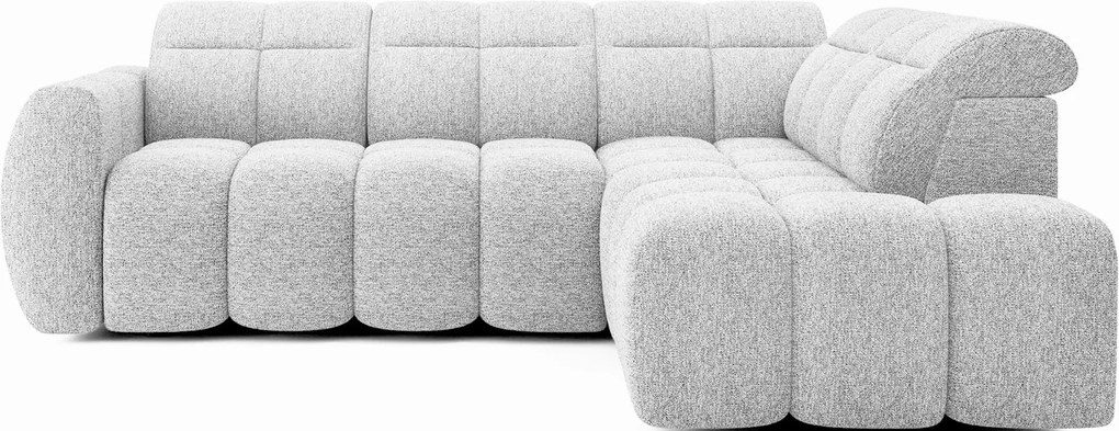 Ъглов диван Chicago-Бял-Десен