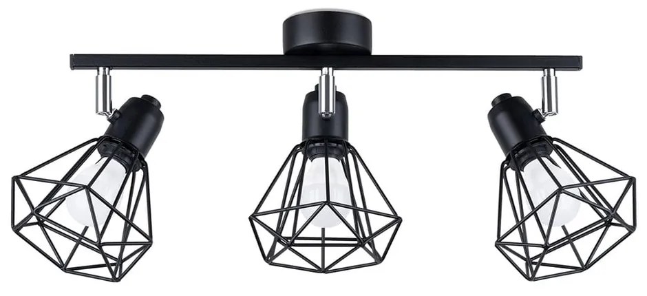 Черна лампа за таван ø 10 cm Varpu - Sollux