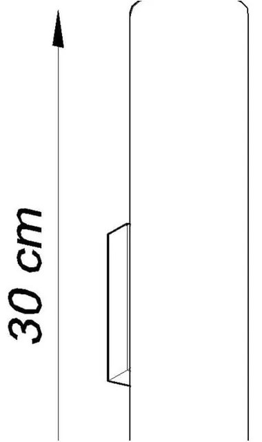 Черна стенна лампа 2 Castro - Sollux