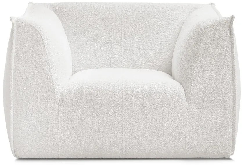 Бяло кресло от прежда с примки от букле Giorgia – Bobochic Paris