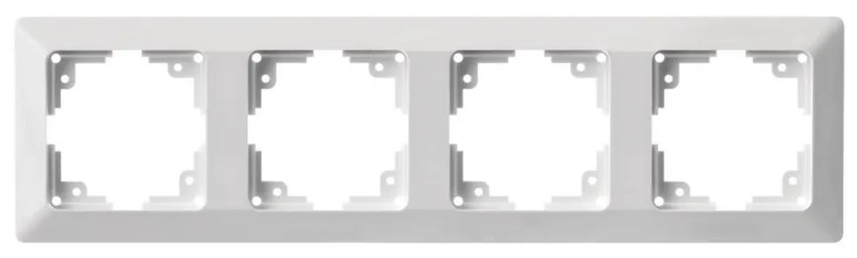 Рамка за ключове 4P бяла