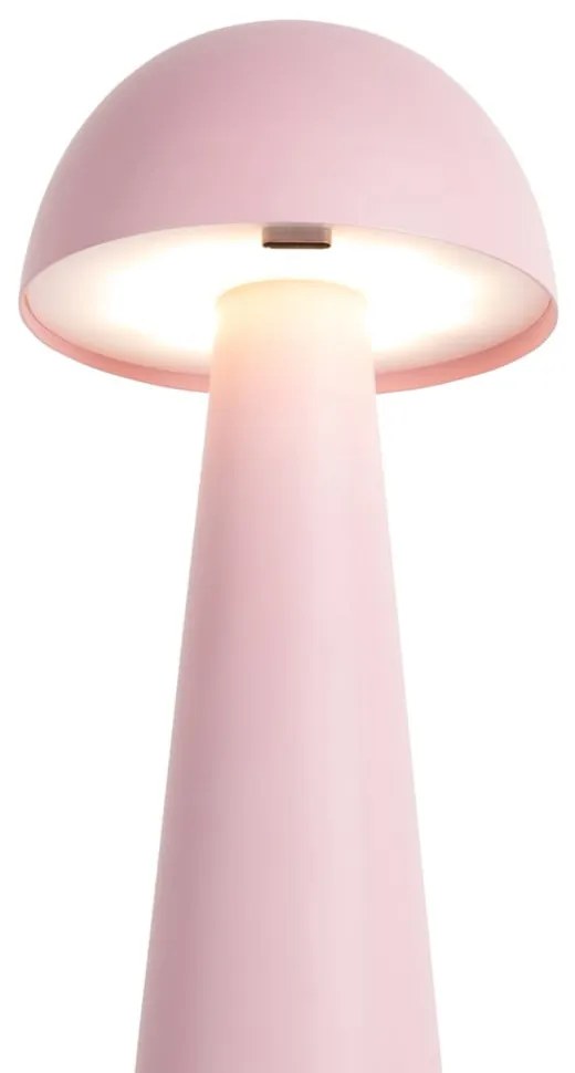 Розова LED настолна лампа (височина 16,5 cm) Mini LED Dome – Leitmotiv