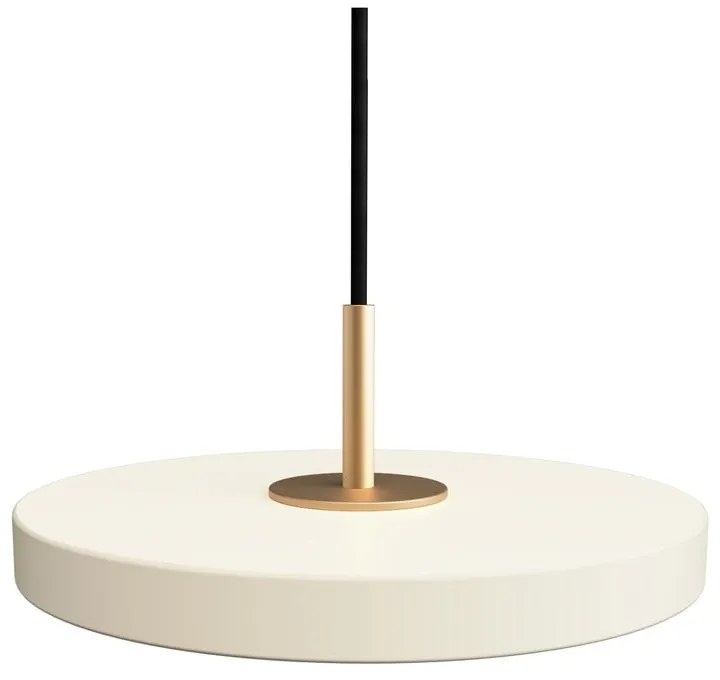 Бяла LED лампа за окачване с метален абажур ø 15 cm Asteria Micro - UMAGE