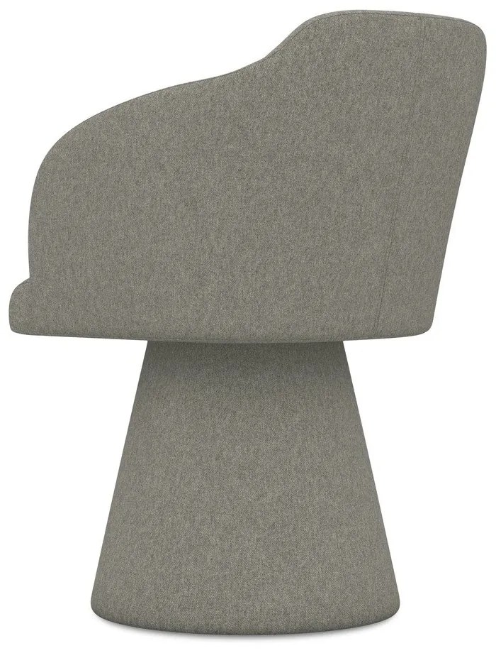 Сив тапициран трапезен стол Kanoa – Makamii