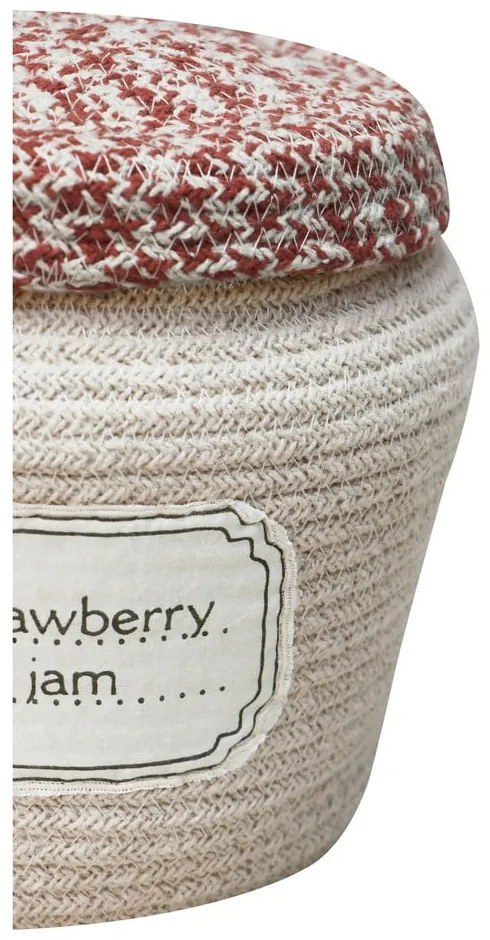 Кремава текстилна детска кошница за играчки ø 20x23 cm Jam Jar – Lorena Canals